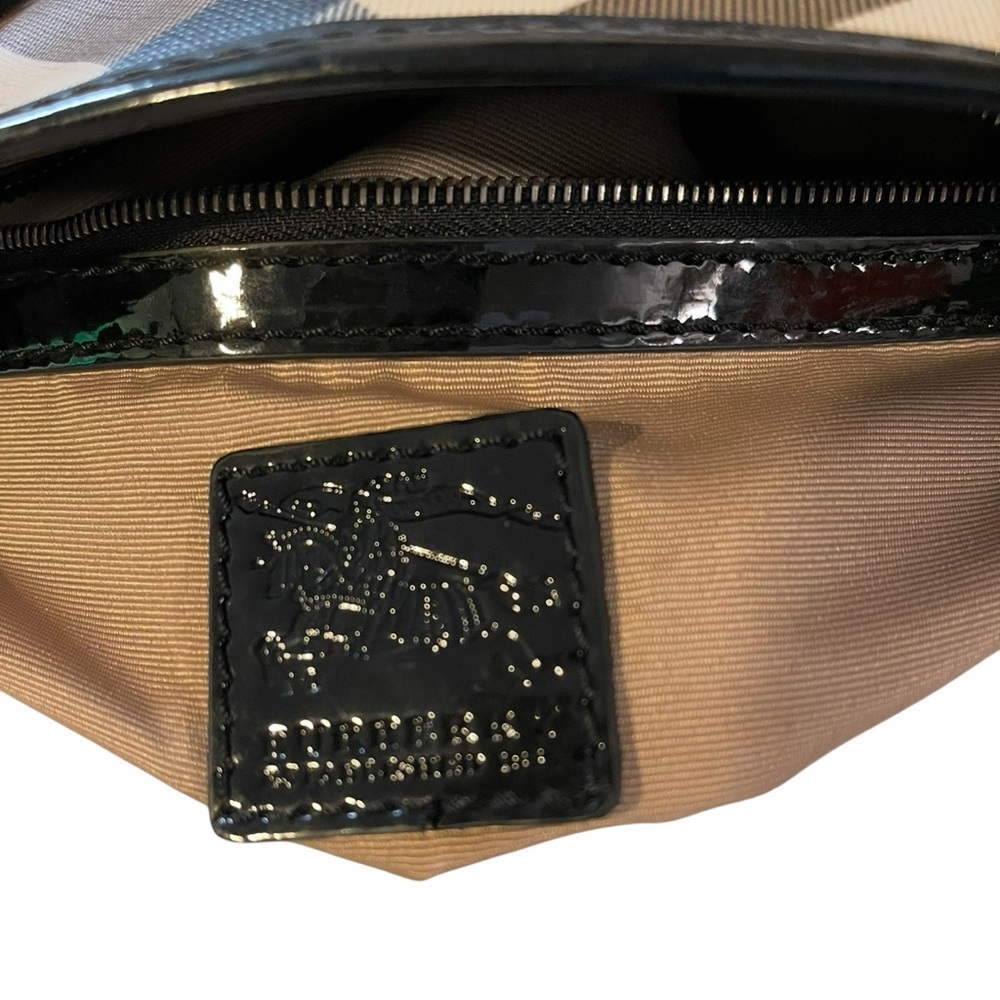 Burberry Tan and Black Iconic Tote Bag - Picture 12 of 14